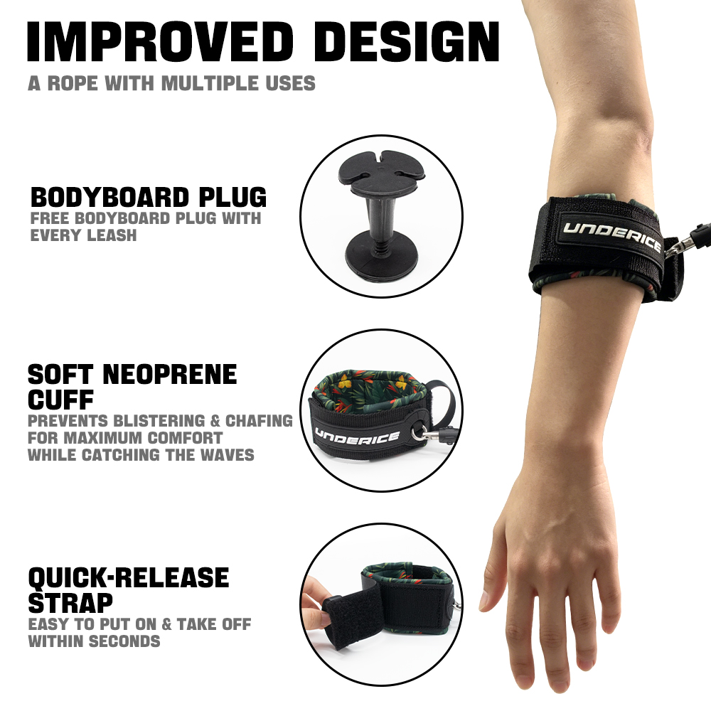 TPU Surfboard Leash Adjustable - Surfboard Leash review and price