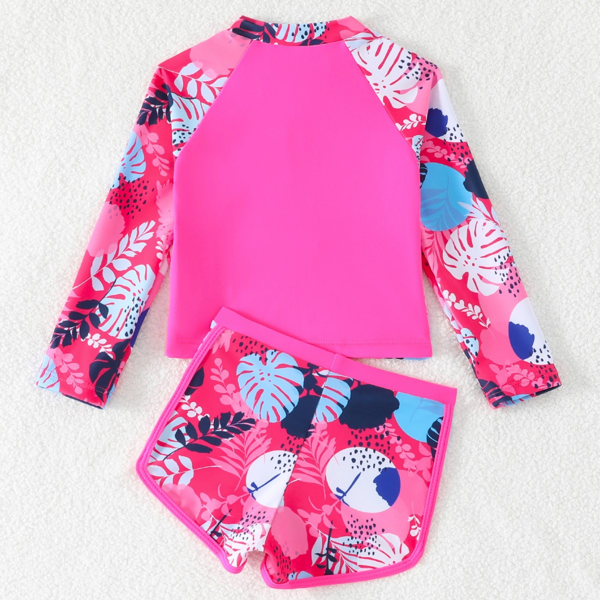 Girls Leaf Print 2 Piece Rash  - Rash Guard review and price