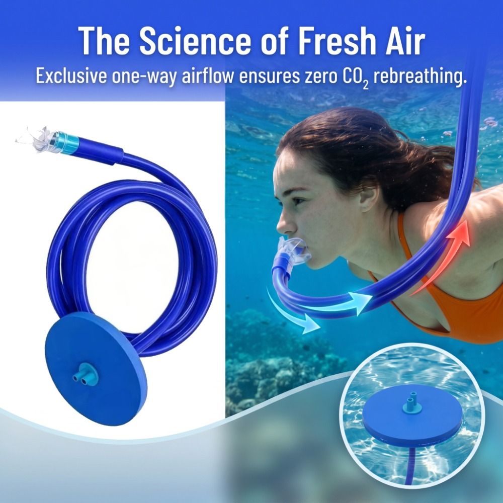 Double Tubes Full Dry Respirat - Snorkeling Gear review and price