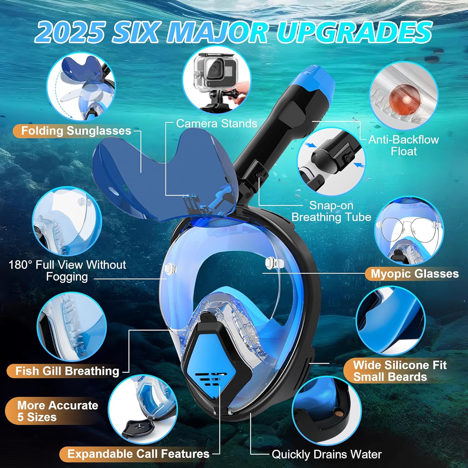 Devilfish Full Face Snorkel Ma - Snorkel Set review and price