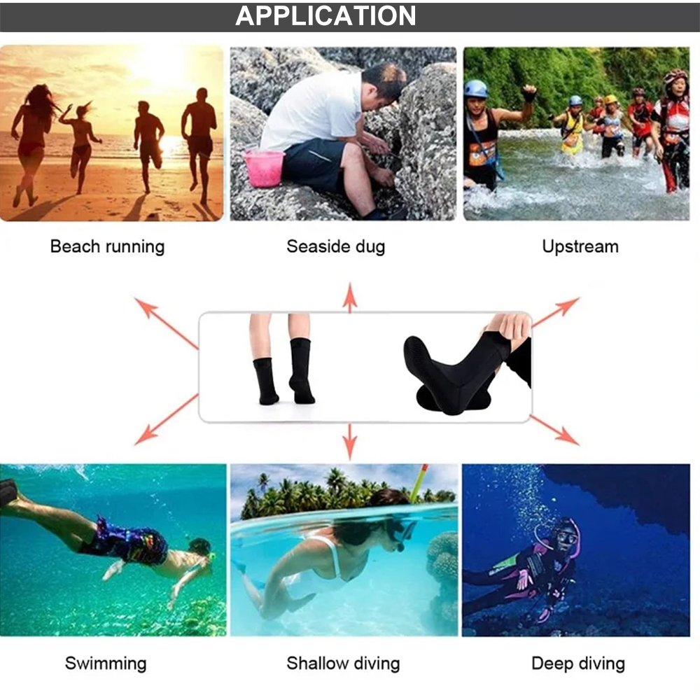 5mm Neoprene Socks 3mm Wetsuit - Swim Fins review and price