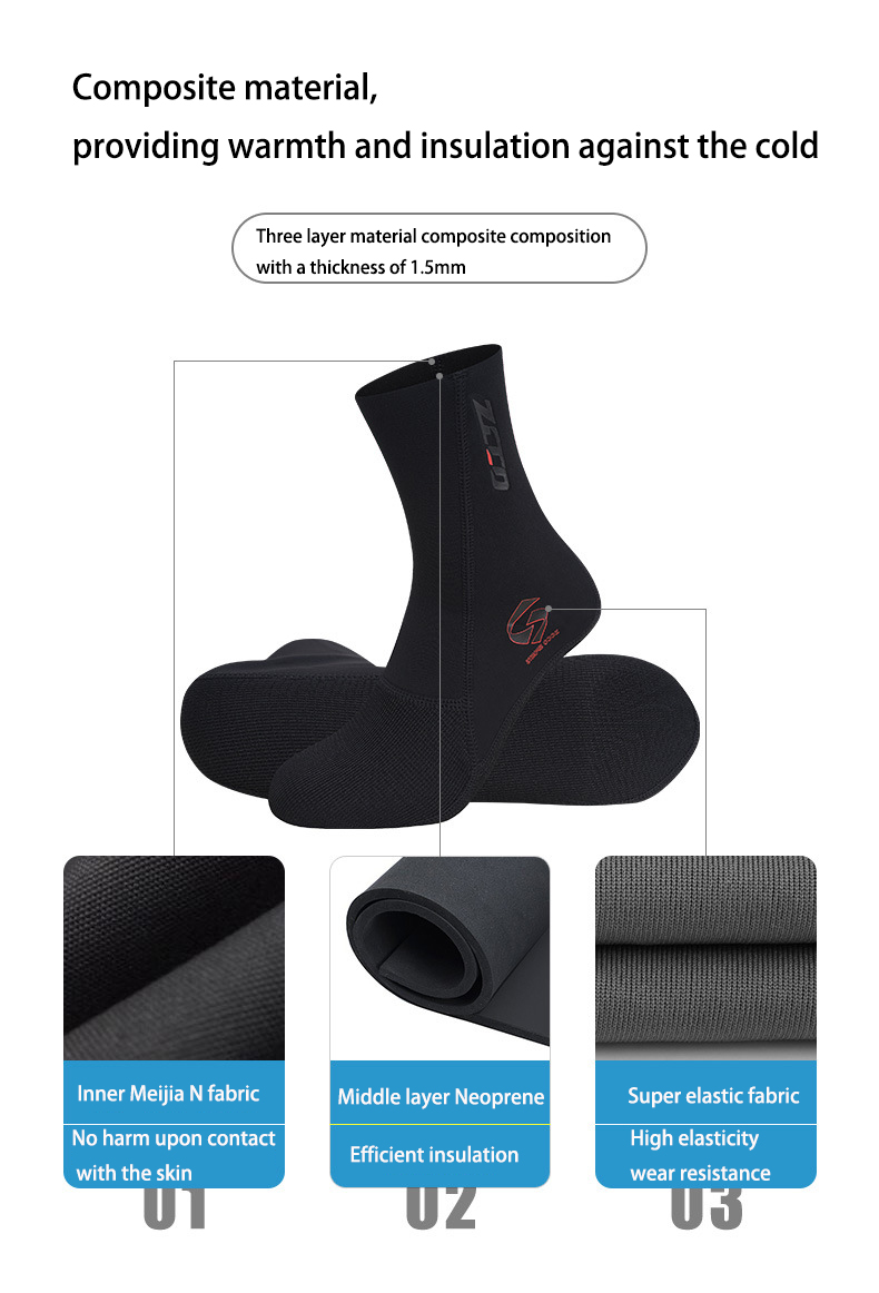1.5mm Neoprene Diving Socks No - Wetsuit Men review and price
